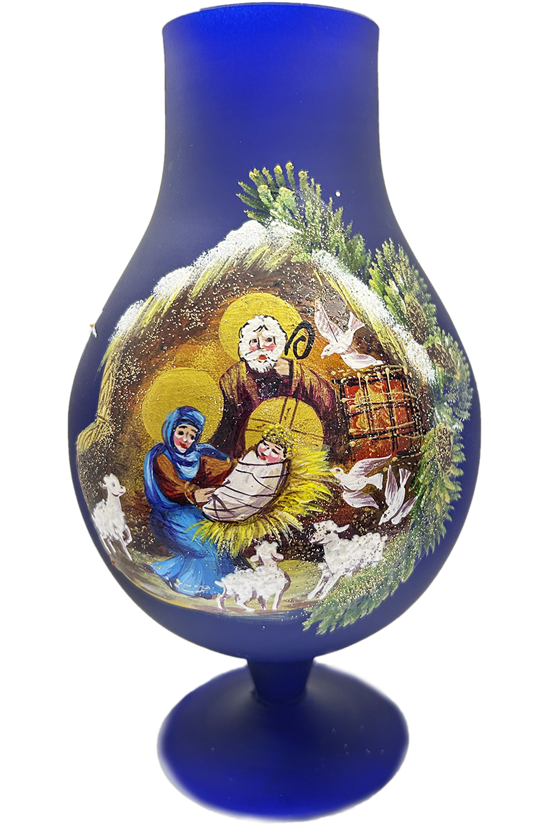 Подсвечник на ножке Библейский сюжет-1 3402782465